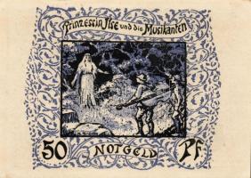 Német Birodalom/Weimari Köztársaság/Frankenhausen 1921. 50Pf(6x) mind klf db, teljes sor T:1/1