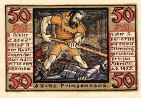 Német Birodalom/Weimari Köztársaság/Altenburg 1921. 50Pf(8x) mind klf db, teljes sor T:1