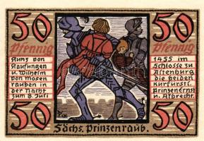 Német Birodalom/Weimari Köztársaság/Altenburg 1921. 50Pf(8x) mind klf db, teljes sor T:1