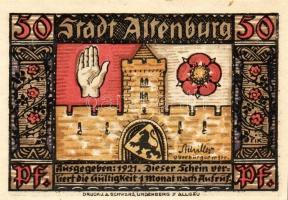 Német Birodalom/Weimari Köztársaság/Altenburg 1921. 50Pf(8x) mind klf db, teljes sor T:1