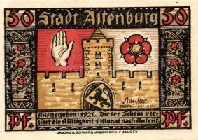 Német Birodalom/Weimari Köztársaság/Altenburg 1921. 50Pf(8x) mind klf db, teljes sor T:1