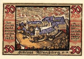 Német Birodalom/Weimari Köztársaság/Altenburg 1921. 50Pf(8x) mind klf db, teljes sor T:1