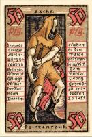 Német Birodalom/Weimari Köztársaság/Altenburg 1921. 50Pf(8x) mind klf db, teljes sor T:1