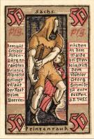 Német Birodalom/Weimari Köztársaság/Altenburg 1921. 50Pf(8x) mind klf db, teljes sor T:1