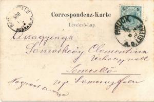 1900 Királyhida, Bruckújfalu, Bruck-Újfalu, Bruckneudorf; vasútállomás / Ungar. Bahnhof / railway st...