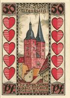 Német Birodalom/Weimari Köztársaság/Altenburg 1921. 50Pf(7x) mind klf db, teljes sor T:1