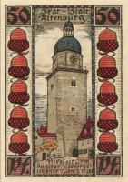 Német Birodalom/Weimari Köztársaság/Altenburg 1921. 50Pf(7x) mind klf db, teljes sor T:1