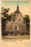1909 Szenc, Szempcz, Senec; barlang és templom. Jungkönig József kiadása / cave and church