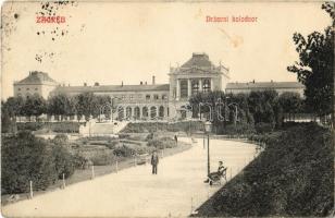 Zagreb, Zágráb; Drzavni kolodvor / Bahnhof / railway station (lyukak / holes)