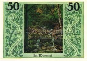 Német Birodalom/Weimari Köztársaság/Stecklenberg 1921. 25Pf, 50Pf(4x) 5klf db, teljes sor T:1