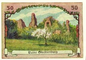 Német Birodalom/Weimari Köztársaság/Stecklenberg 1921. 25Pf, 50Pf(4x) 5klf db, teljes sor T:1