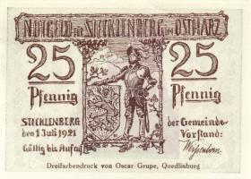 Német Birodalom/Weimari Köztársaság/Stecklenberg 1921. 25Pf, 50Pf(4x) 5klf db, teljes sor T:1