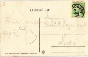 1909 Szurduk, Surduc (Petrozsény, Petrosani); határátkelő. Adler fényirda / border passing