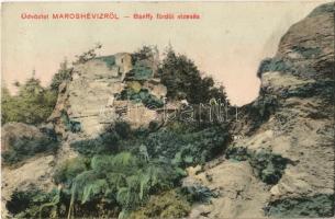 1910 Maroshévíz, Toplita; Bánffy fürdői vízesés. Kiadja Walter Ede / waterfall (EK)
