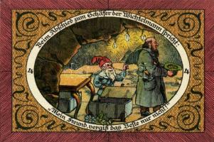 Német Birodalom/Weimari Köztársaság/Stadtlengsfeld 1921. 50Pf(6x) mind klf db, teljes sor T:1