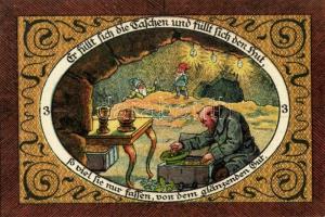 Német Birodalom/Weimari Köztársaság/Stadtlengsfeld 1921. 50Pf(6x) mind klf db, teljes sor T:1