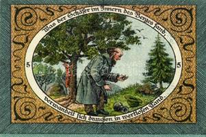 Német Birodalom/Weimari Köztársaság/Stadtlengsfeld 1921. 50Pf(6x) mind klf db, teljes sor T:1