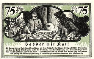 Német Birodalom/Weimari Köztársaság/Stroebeck 1921. 25Pf, 50Pf, 75Pf. 3klf db, teljes sor T:1