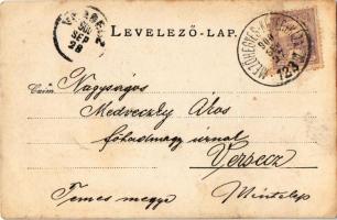 1900 Mezőhegyes, lovas katona. photo + "MEZŐHEGYES-KÉTEGYHÁZA 123 SZ." mozgóposta (EK)