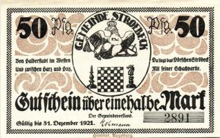 Német Birodalom/Weimari Köztársaság/Stroebeck 1921. 25Pf, 50Pf, 75Pf. 3klf db, teljes sor T:1