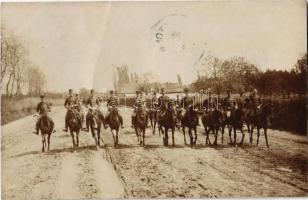 1906 Kecskemét, lovas huszárok. photo (EK)