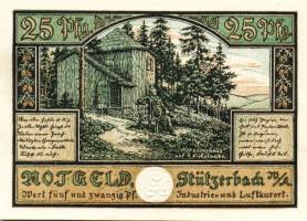 Német Birodalom/Weimari Köztársaság/Stützerbach 1921. 10Pf, 20Pf, 25Pf, 50Pf. 4klf db, teljes sor T:...