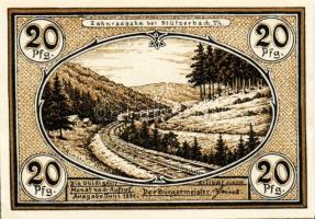 Német Birodalom/Weimari Köztársaság/Stützerbach 1921. 10Pf, 20Pf, 25Pf, 50Pf. 4klf db, teljes sor T:...