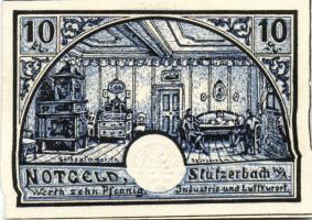 Német Birodalom/Weimari Köztársaság/Stützerbach 1921. 10Pf, 20Pf, 25Pf, 50Pf. 4klf db, teljes sor T:...