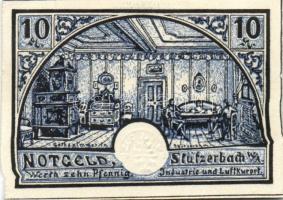 Német Birodalom/Weimari Köztársaság/Stützerbach 1921. 10Pf, 20Pf, 25Pf, 50Pf. 4klf db, teljes sor T:...