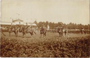 1909 Sopron, katonai lovasbemutató. photo