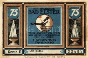 Német Birodalom/Weimari Köztársaság/Elster DN 25Pf, 50Pf, 75Pf + 1M + 2M 5klf db, teljes sor T:1