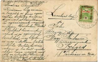 1913 Barátos, Brates (Háromszék vármegye); Beocsiri (?) kishíd, Nagy János és neje lovaskocsin, ökör...