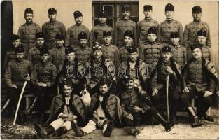 1912 Feketehalom, Zeiden, Codlea; huszárok / Hungarian hussars. photo (fl)