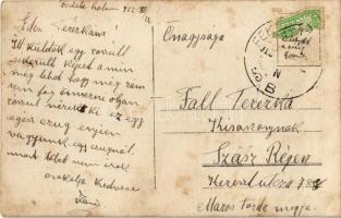 1912 Feketehalom, Zeiden, Codlea; huszárok / Hungarian hussars. photo (fl)