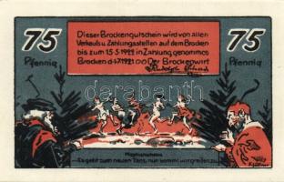 Német Birodalom/Weimari Köztársaság/Schierke 1921. 10Pf, 25Pf, 50Pf, 75Pf. 4klf db, teljes sor T:1