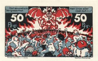 Német Birodalom/Weimari Köztársaság/Schierke 1921. 10Pf, 25Pf, 50Pf, 75Pf. 4klf db, teljes sor T:1