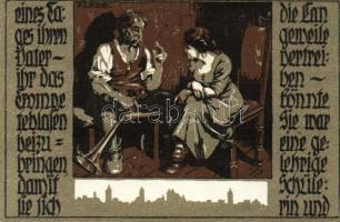 Német Birodalom/Weimari Köztársaság/Delitzsch 1921. 50Pf(6x) mind klf db, teljes sor T:1