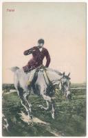 1913 Parnó, Parchovany; vadászok lovon / hunters on horses