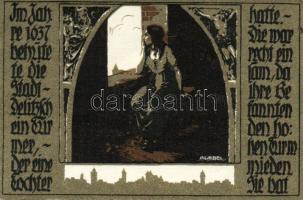 Német Birodalom/Weimari Köztársaság/Delitzsch 1921. 50Pf(6x) mind klf db, teljes sor T:1