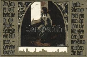 Német Birodalom/Weimari Köztársaság/Delitzsch 1921. 50Pf(6x) mind klf db, teljes sor T:1