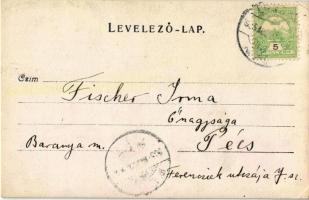 1905 Pinc, Ipoly-Pinc, Pinciná; kastély park lovassal / castle park with horseman. photo (EK)