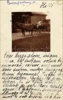1906 Ószőny, Szőny (Komárom, Komárno); lovashintó. photo