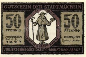 Német Birodalom/Weimari Köztársaság/Müncheln 1921. 25Pf, 50Pf, 75Pf. 5klf db, teljes sor T:1