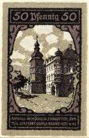 Német Birodalom/Weimari Köztársaság/Müncheln 1921. 25Pf, 50Pf, 75Pf. 5klf db, teljes sor T:1