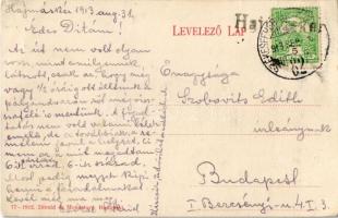 1913 Hajmáskér, Tüzérség az országúton