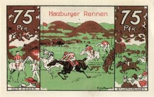 Német Birodalom/Weimari Köztársaság/Harzburg 1921. 10Pf, 20Pf, 50Pf, 75Pf. 4klf db, teljes sor T:1