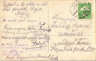 1915 Aszód, sorompó a Podmaniczky kastély bejárata felé, lovaskocsi, photo
