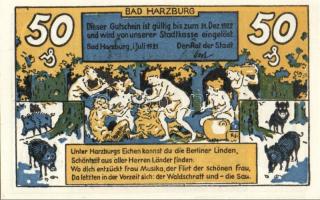 Német Birodalom/Weimari Köztársaság/Harzburg 1921. 10Pf, 20Pf, 50Pf, 75Pf. 4klf db, teljes sor T:1