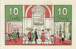 Német Birodalom/Weimari Köztársaság/Harzburg 1921. 10Pf, 20Pf, 50Pf, 75Pf. 4klf db, teljes sor T:1