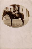 1915 Szávaszentdemeter, Mitrovice, Mitrovitz an der Save, Sremska Mitrovica; lovas katona / K.u.K. military, cavalryman. photo